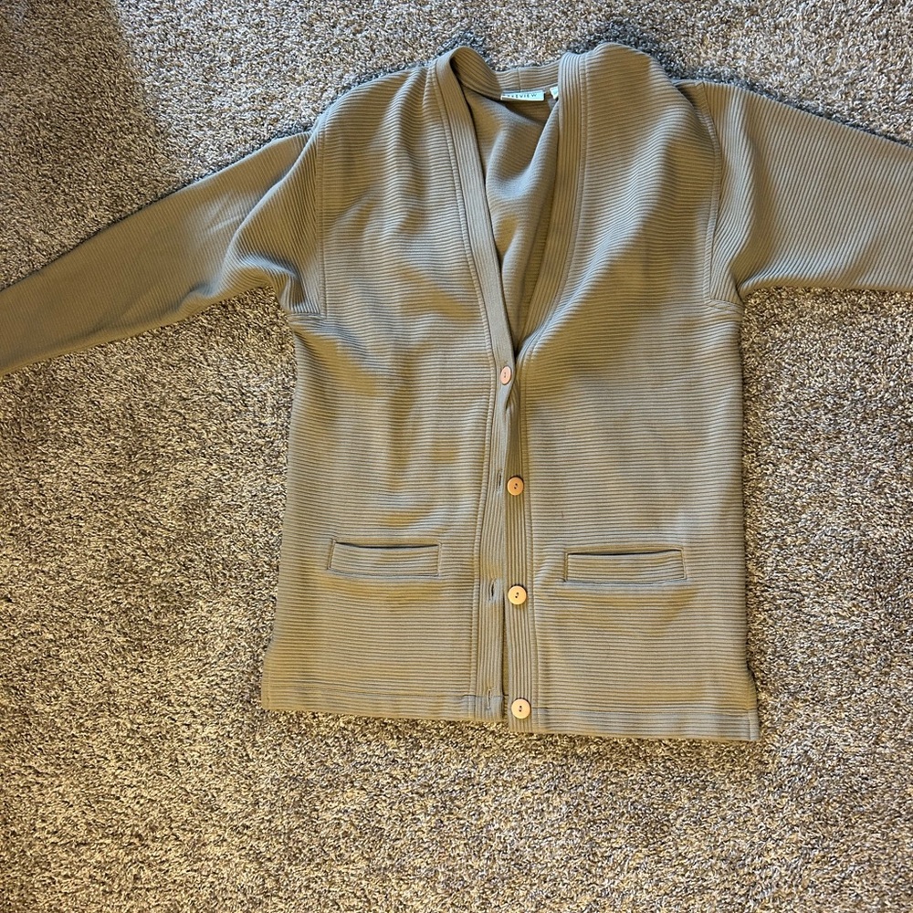 Preview International Tan Cardigan Sweater
